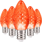 C7 LED Christmas Light Bulbs | Faceted